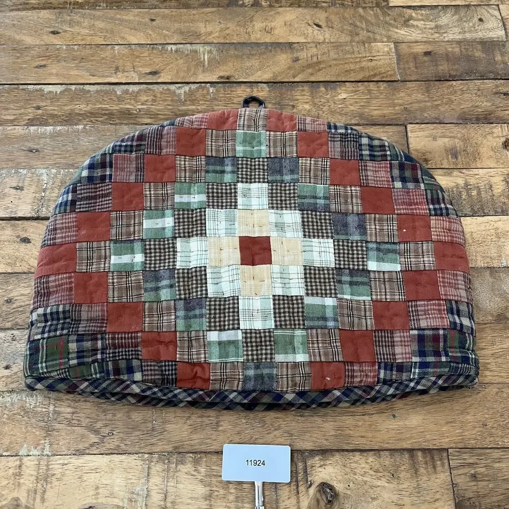 Hand Quilted Patchwork Tea Cozy for Teapot Made in India 13” x 10”